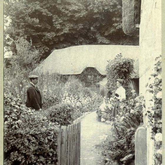Antler Cottage, Church Street, Wherwell. William (head gardener) and Elizabeth Harding.