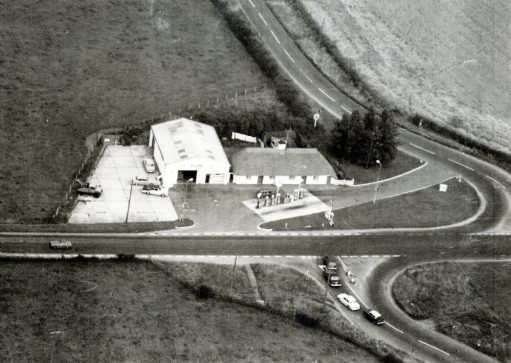 Aerial Photograph of Hill Farm Garage c1965