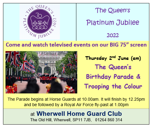 Jubilee Trooping of the Colour - 2nd June 2022 | Wherwell Home Guard Club